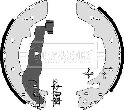 Borg & Beck BBS6082 - Комплект спирачна челюст vvparts.bg