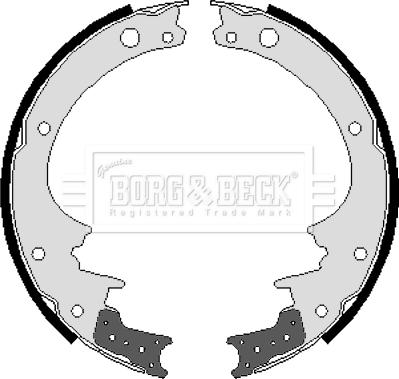 Borg & Beck BBS6039 - Комплект спирачна челюст vvparts.bg