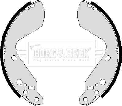Borg & Beck BBS6031 - Комплект спирачна челюст vvparts.bg