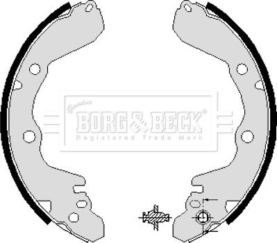 Borg & Beck BBS6038 - Комплект спирачна челюст vvparts.bg