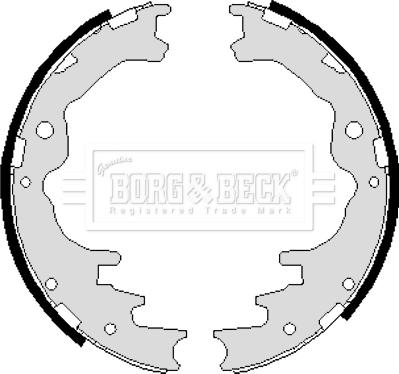 Borg & Beck BBS6028 - Комплект спирачна челюст vvparts.bg