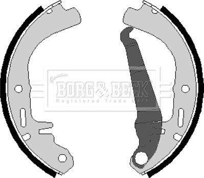 Borg & Beck BBS6076 - Комплект спирачна челюст vvparts.bg