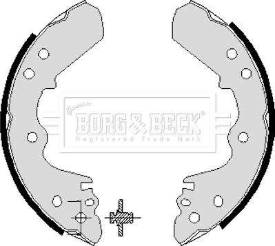 Borg & Beck BBS6196 - Комплект спирачна челюст vvparts.bg