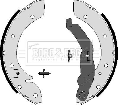 Borg & Beck BBS6198 - Комплект спирачна челюст vvparts.bg