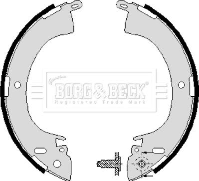 Borg & Beck BBS6197 - Комплект спирачна челюст vvparts.bg
