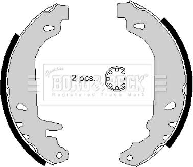 Borg & Beck BBS6147 - Комплект спирачна челюст vvparts.bg