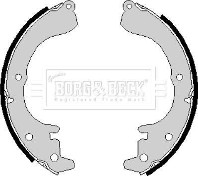 Borg & Beck BBS6165 - Комплект спирачна челюст vvparts.bg