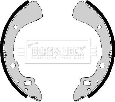 Borg & Beck BBS6166 - Комплект спирачна челюст vvparts.bg