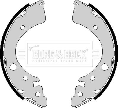 Borg & Beck BBS6160 - Комплект спирачна челюст vvparts.bg