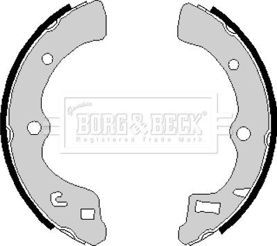 Borg & Beck BBS6167 - Комплект спирачна челюст vvparts.bg