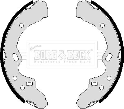 Borg & Beck BBS6105 - Комплект спирачна челюст vvparts.bg