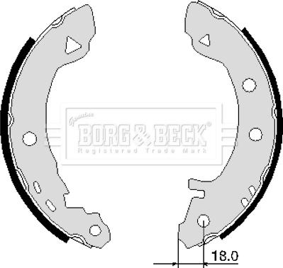 Borg & Beck BBS6103 - Комплект спирачна челюст vvparts.bg
