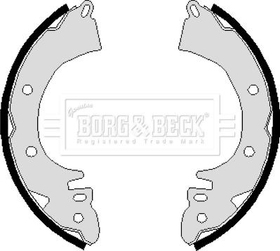 Borg & Beck BBS6114 - Комплект спирачна челюст vvparts.bg
