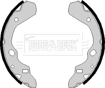 Borg & Beck BBS6130 - Комплект спирачна челюст vvparts.bg