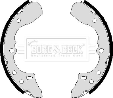 Borg & Beck BBS6120 - Комплект спирачна челюст vvparts.bg