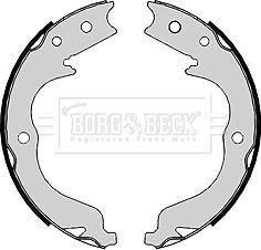 Borg & Beck BBS6398 - Комплект спирачна челюст, ръчна спирачка vvparts.bg