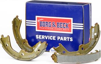 Borg & Beck BBS6343 - Комплект спирачна челюст, ръчна спирачка vvparts.bg