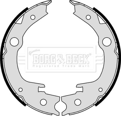 Borg & Beck BBS6342 - Комплект спирачна челюст, ръчна спирачка vvparts.bg