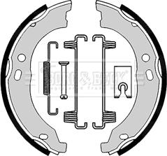 Borg & Beck BBS6360 - Комплект спирачна челюст, ръчна спирачка vvparts.bg