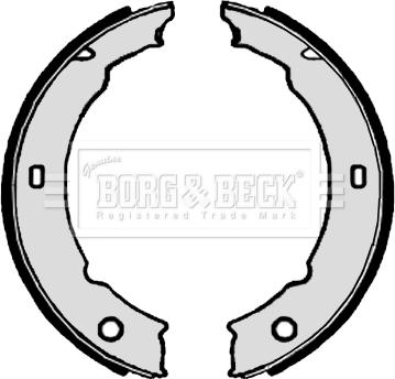 Borg & Beck BBS6306 - Комплект спирачна челюст, ръчна спирачка vvparts.bg