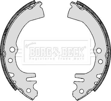 Borg & Beck BBS6300 - Комплект спирачна челюст vvparts.bg