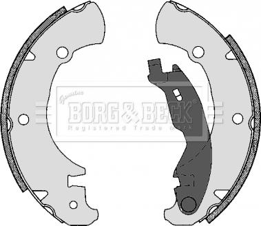 Borg & Beck BBS6302 - Комплект спирачна челюст vvparts.bg