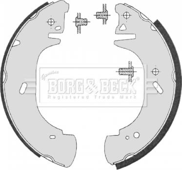 Borg & Beck BBS6325 - Комплект спирачна челюст vvparts.bg