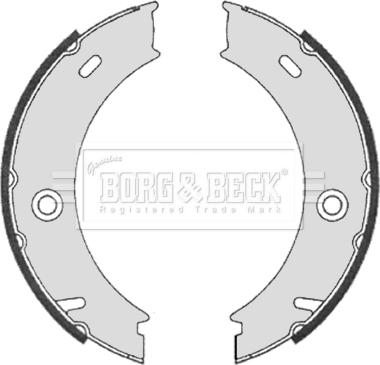 Borg & Beck BBS6328 - Комплект спирачна челюст, ръчна спирачка vvparts.bg