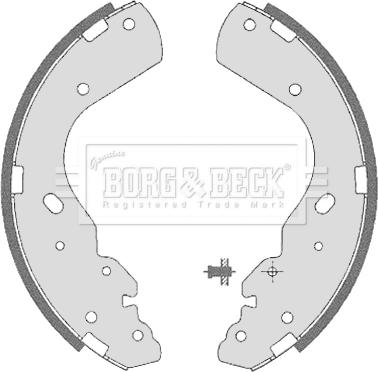 Borg & Beck BBS6323 - Комплект спирачна челюст vvparts.bg