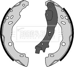 Borg & Beck BBS6376 - Комплект спирачна челюст vvparts.bg