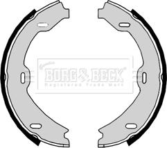Borg & Beck BBS6372 - Комплект спирачна челюст, ръчна спирачка vvparts.bg