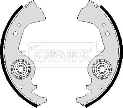 Borg & Beck BBS6244 - Комплект спирачна челюст vvparts.bg
