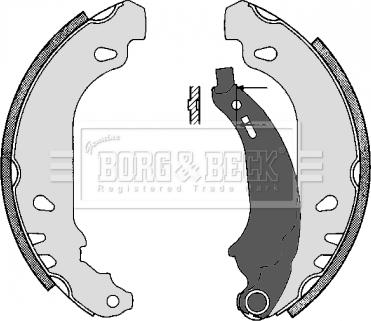 Borg & Beck BBS6243 - Комплект спирачна челюст vvparts.bg