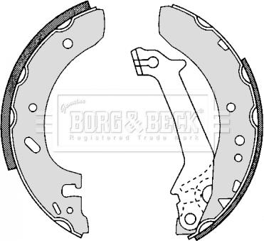 Borg & Beck BBS6251 - Комплект спирачна челюст vvparts.bg