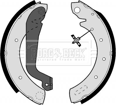 Borg & Beck BBS6258 - Комплект спирачна челюст vvparts.bg