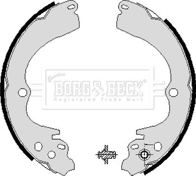 Borg & Beck BBS6204 - Комплект спирачна челюст vvparts.bg
