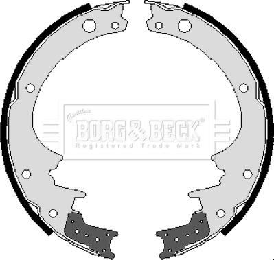 Borg & Beck BBS6205 - Комплект спирачна челюст vvparts.bg