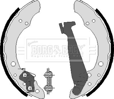 Borg & Beck BBS6213 - Комплект спирачна челюст vvparts.bg