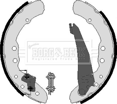 Borg & Beck BBS6212 - Комплект спирачна челюст vvparts.bg