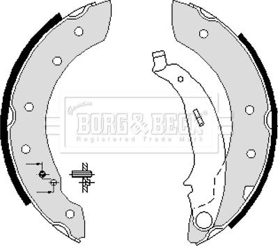 Borg & Beck BBS6233 - Комплект спирачна челюст vvparts.bg