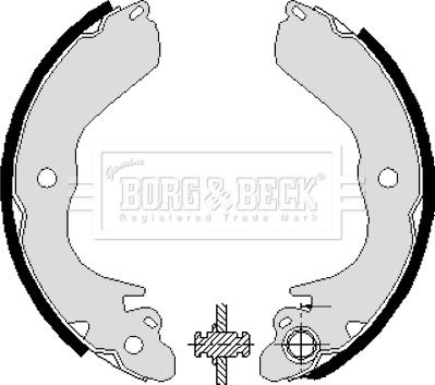 Borg & Beck BBS6228 - Комплект спирачна челюст vvparts.bg