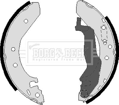 Borg & Beck BBS6223 - Комплект спирачна челюст vvparts.bg