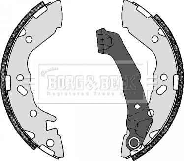 Borg & Beck BBS6271 - Комплект спирачна челюст vvparts.bg