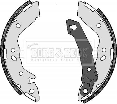 Borg & Beck BBS6272 - Комплект спирачна челюст vvparts.bg