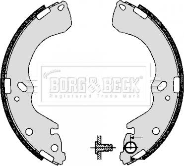 Borg & Beck BBS6277 - Комплект спирачна челюст vvparts.bg