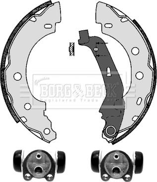 Borg & Beck BBS1099K - Комплект спирачна челюст vvparts.bg