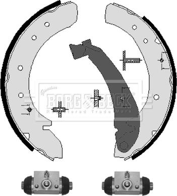 Borg & Beck BBS1090K - Комплект спирачна челюст vvparts.bg