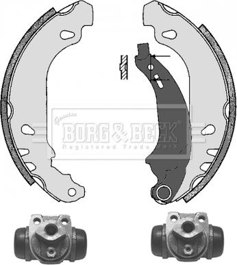 Borg & Beck BBS1043K - Комплект спирачна челюст vvparts.bg