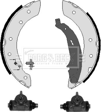 Borg & Beck BBS1055K - Комплект спирачна челюст vvparts.bg