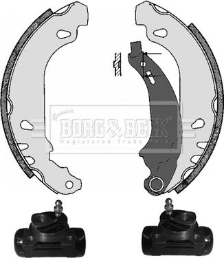 Borg & Beck BBS1062K - Комплект спирачна челюст vvparts.bg